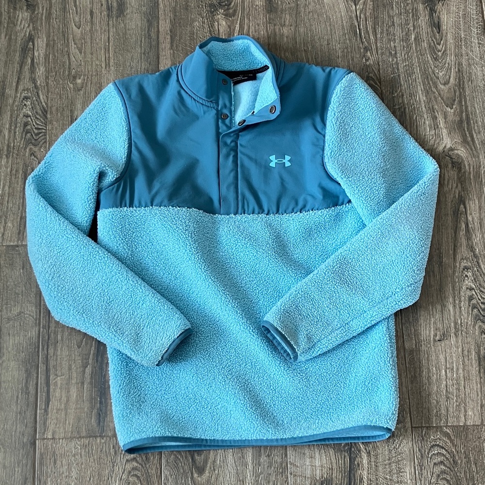 Under Armour Light Blue Fleece Pullover